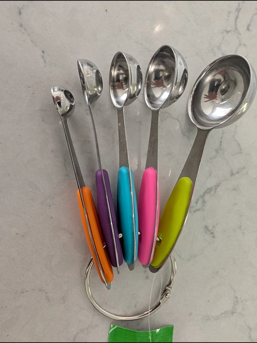 Colorful Stainless Steel Measuring Spoon Set - Multicolor